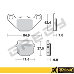 Brzdové destičky přední PROX