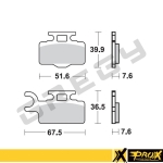 Brzdové destičky přední PROX
