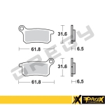Brzdové destičky PROX