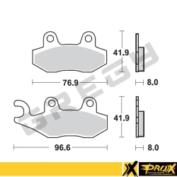 Brzdové destičky přední PROX