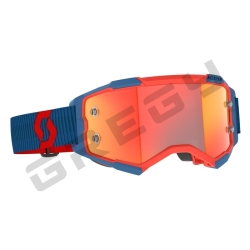 Brýle FURY 24 dark blue/neon red orange chrome works